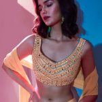 Layered Tiered Georgette Lehenga Choli