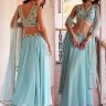 Georgette Minimal Hand Embellished Choli & Lehenga Set