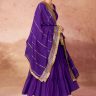Purple Georgette Tiered Anarkali