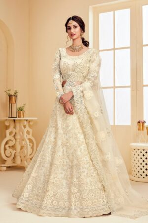 white net lehenga