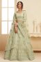 Pista Engagement Lehenga for Bride in Net