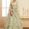 Pista Engagement Lehenga for Bride in Net