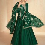 Silk Women's Designer Embroidery Dupatta Anarkali
