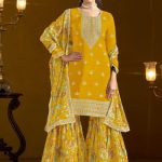 Yellow Printed Garara