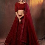 red lehenga choli