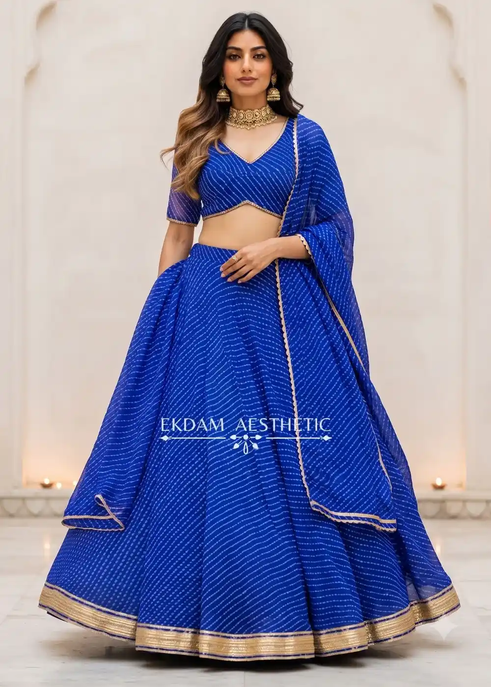 Alia Bhatt Blue Lehenga Choli for Party