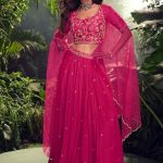 Pink Party Wear Lehenga with Designer Choli