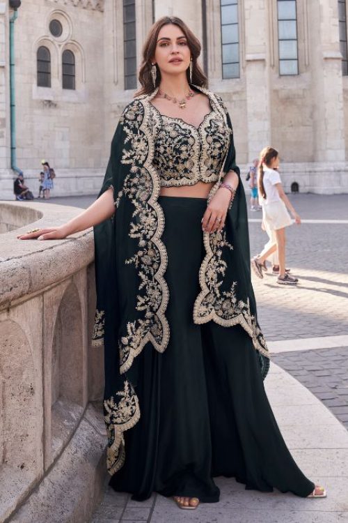 Modern Black Stylish Shrug Dress for Women