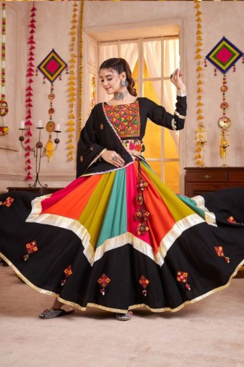 Navratri Special Multicolor Cotton Traditional Chaniya Choli