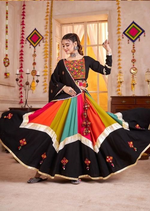 Navratri Special Multicolor Cotton Traditional Chaniya Choli