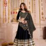 Black Navratri Special Ready to Wear Chaniya Choli