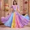 Women's Multicolor Cotton Readymade Chaniya Choli