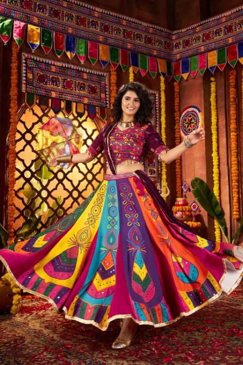 Trendy Multicolor Festival Lehenga Choli for Women