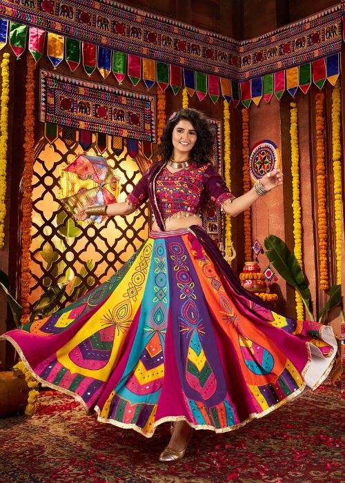 Trendy Multicolor Festival Lehenga Choli for Women
