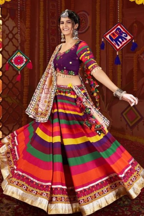 Traditional Navratri Festive Embroidery Chaniya Choli for Women