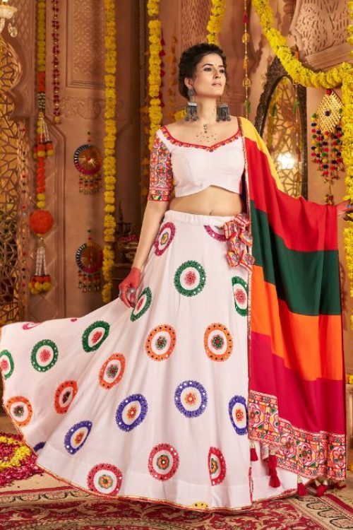 Stylish Navratri Festive Chaniya Choli with Dupatta for Women