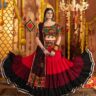 Colorful Embroidery Work Navratri Chaniya Choli Outfit